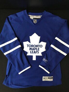 Toronto Maple Leafs NHL Team Reebok Jersey Blue Size Medium